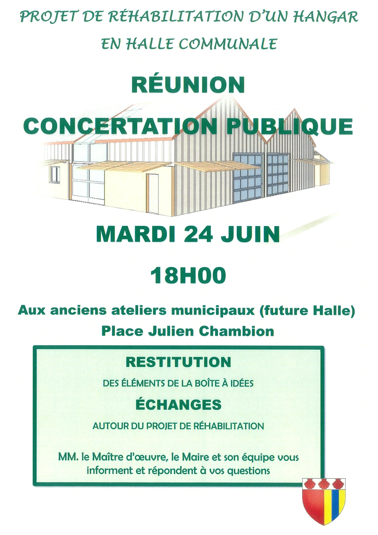 Réunion publque halle